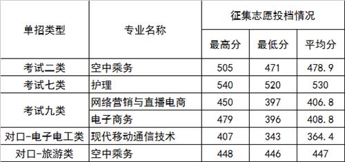 2022年河北正定師范高等?？茖W校高職單招二志愿分數線